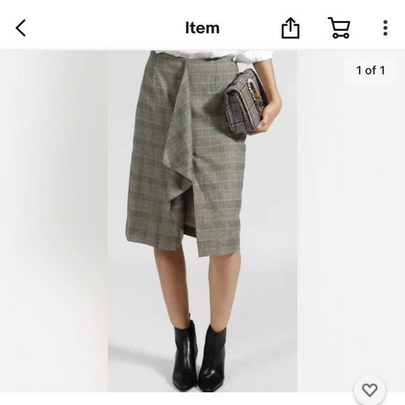 Essentiel Entwerp plaid skirt - Picture 13 of 13